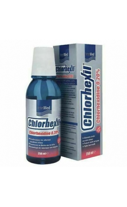 InterMed Chlorhexil 0.20% Burnos skalavimo skystis, 250ml