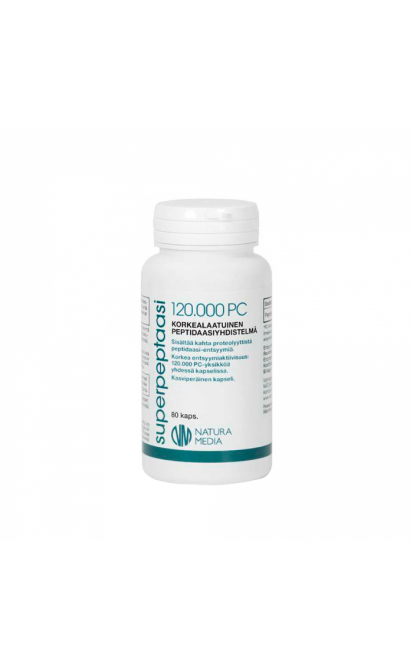 NATURA MEDIA SUPERPEPTAZĖ 120000PC, 80 kapsulių